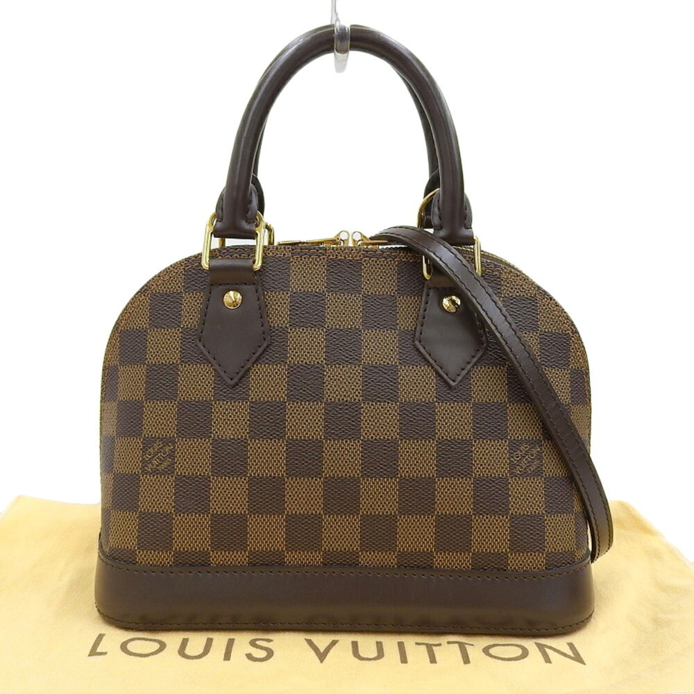 Louis Vuitton Damier Alma BB N41221 Handbag Shoulder Bag Ebene